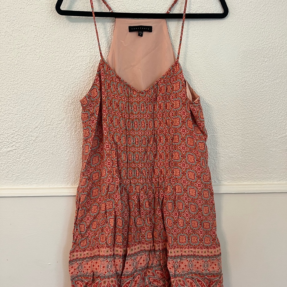 Sanctuary Red and Orange Patterned Dress